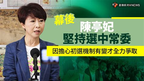 陳亭婷|陳亭妃堅持選民進黨中常委 正國會決議開鍘除名